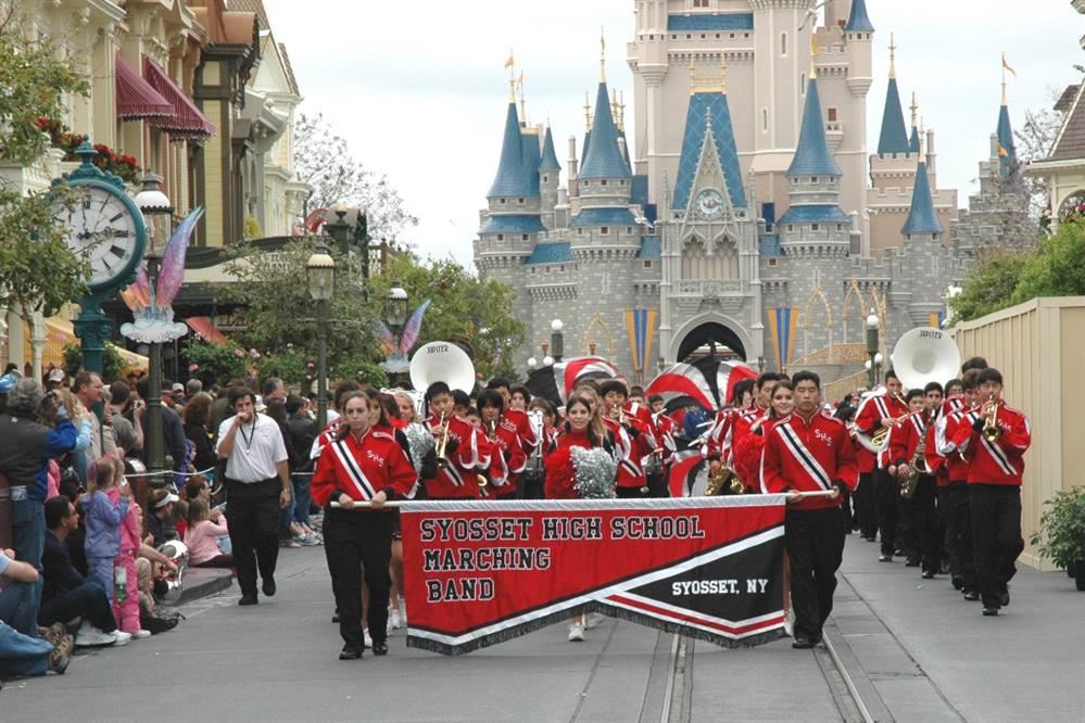 Marching band performing at Disney Marching band performing at Disney